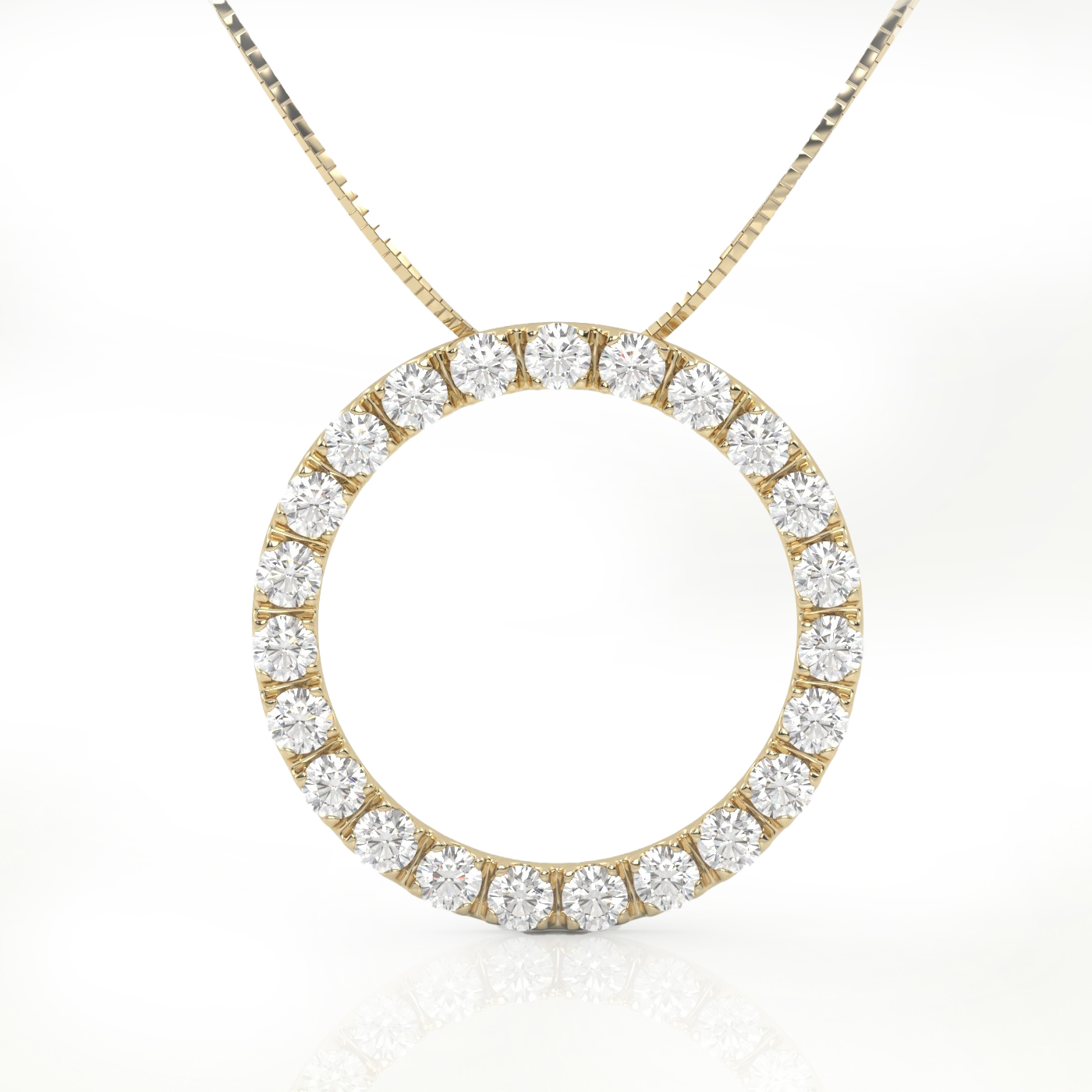 18k white gold  cushion with halo pendant Photos & images