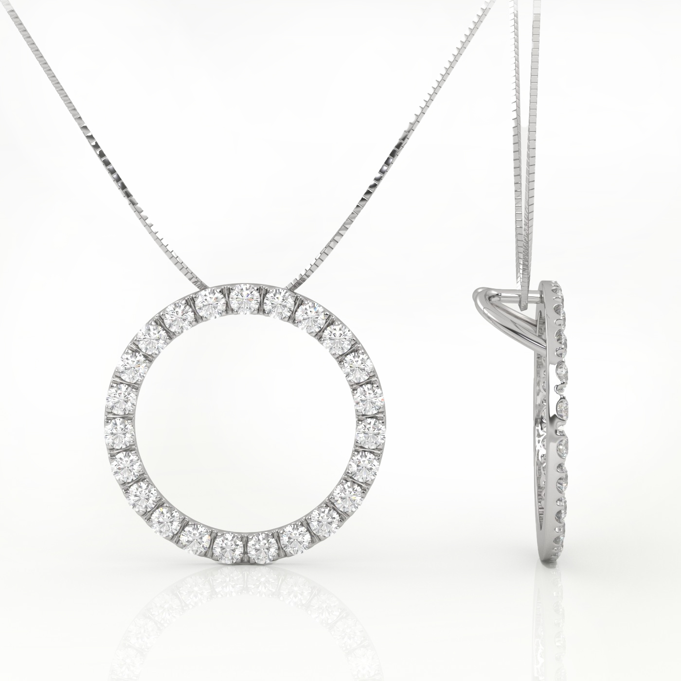 18k rose gold  classic diamond necklace – elegance for every occasion Photos & images