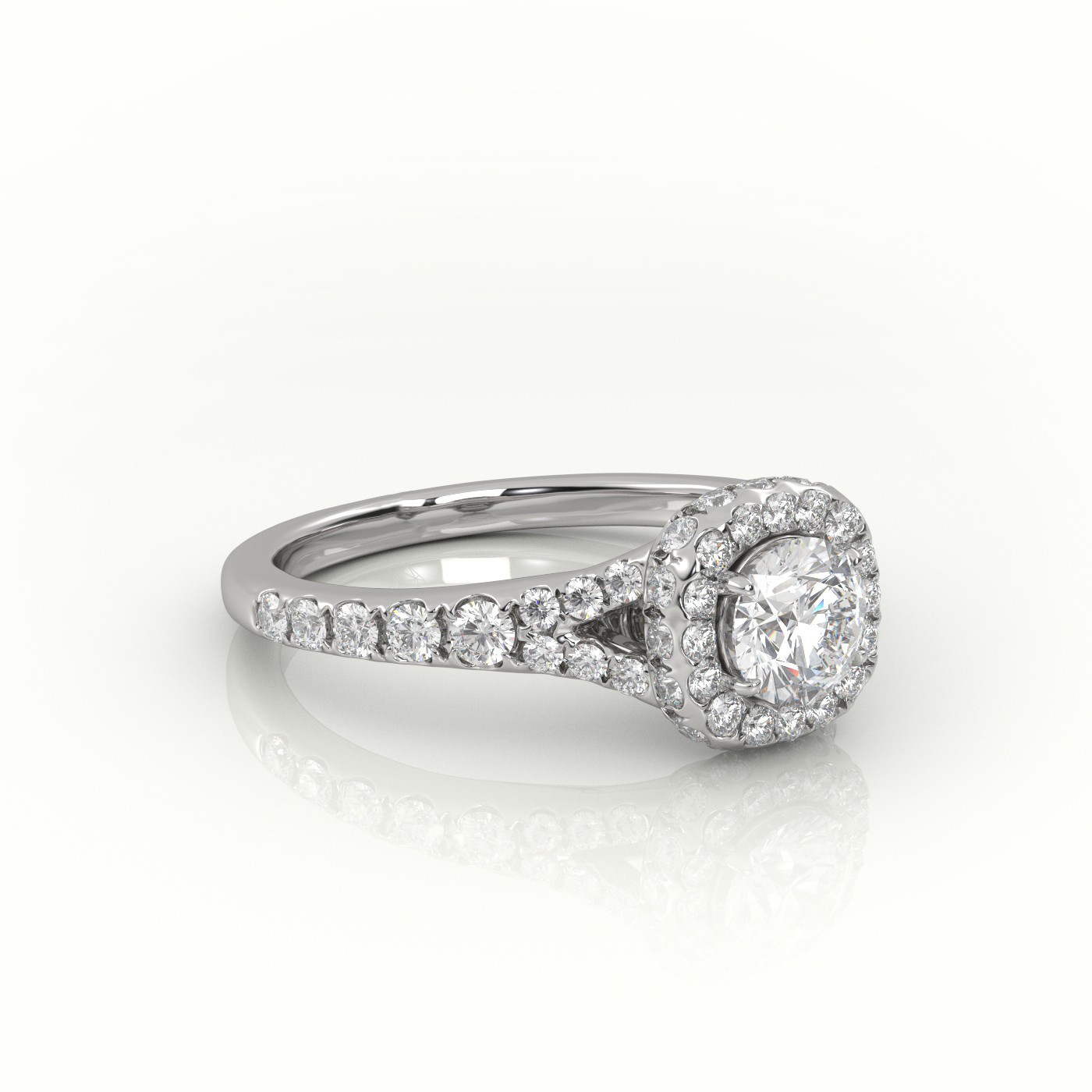 18k rose gold  charming emerald diamond ring Photos & images