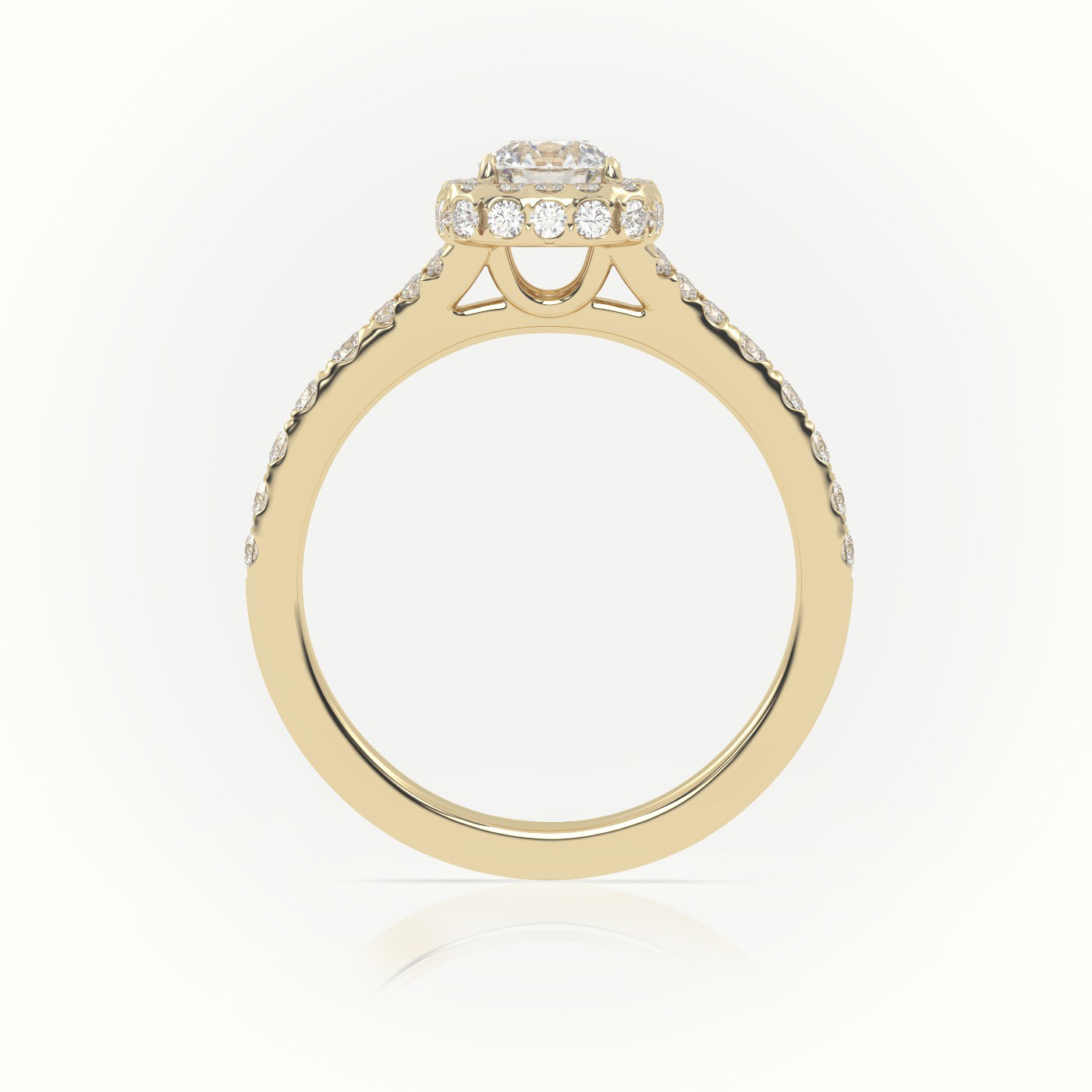 18k white gold  charming emerald diamond ring