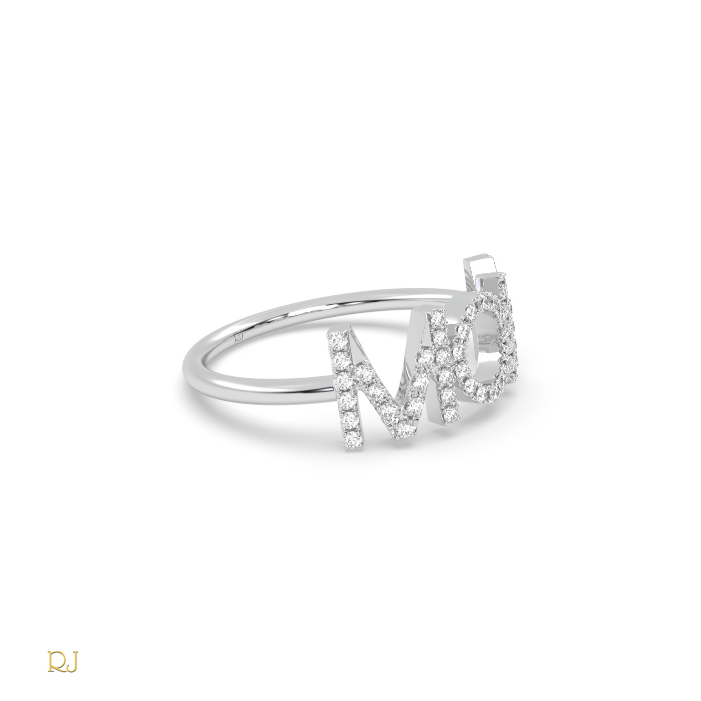 18k white gold  diamond mom ring in 18k gold or platinum – 0.16 tcw