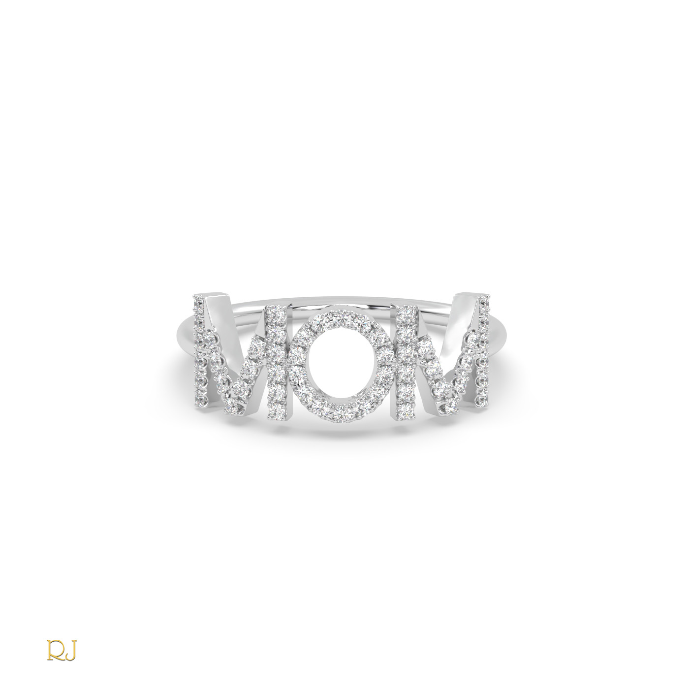 18k rose gold  diamond mom ring in 18k gold or platinum – 0.16 tcw Photos & images