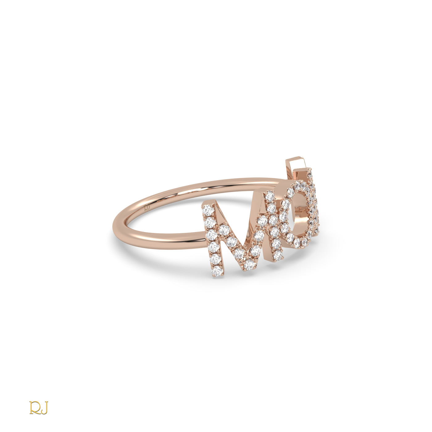 18k rose gold  diamond mom ring in 18k gold or platinum – 0.16 tcw