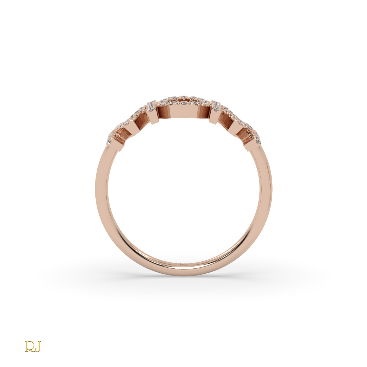 18k rose gold  diamond mom ring in 18k gold or platinum – 0.16 tcw