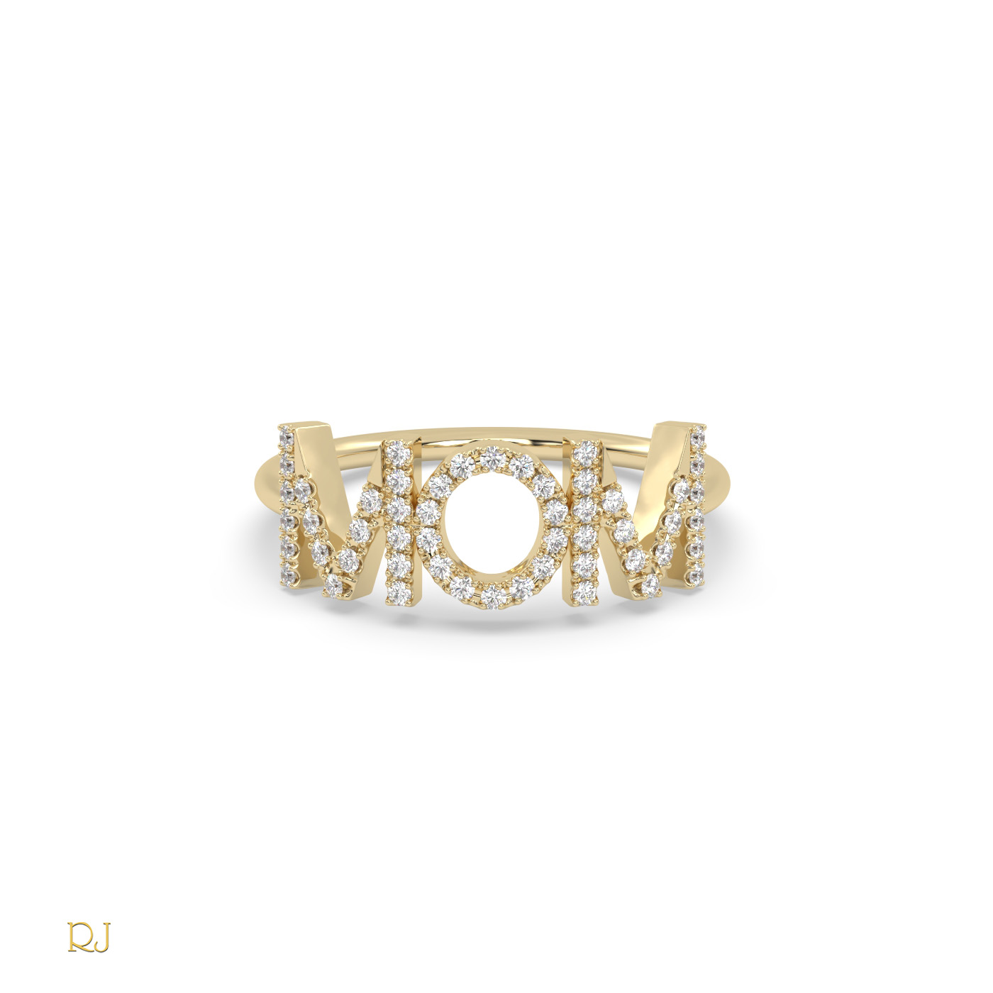 18k rose gold  diamond mom ring in 18k gold or platinum – 0.16 tcw Photos & images