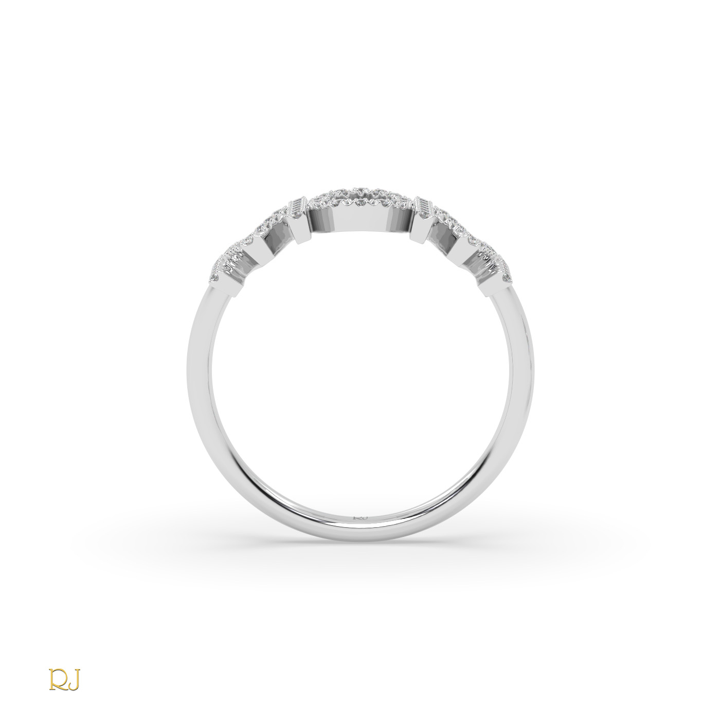 pt platinum  diamond mom ring in 18k gold or platinum – 0.16 tcw